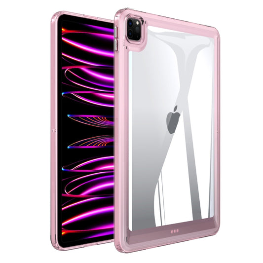 For iPad Pro 12.9 2022 / 2021 / 2020 Transparent Acrylic Tablet Case(Pink) - iPad Pro 12.9 (2022/2021) Cases by buy2fix | Online Shopping UK | buy2fix