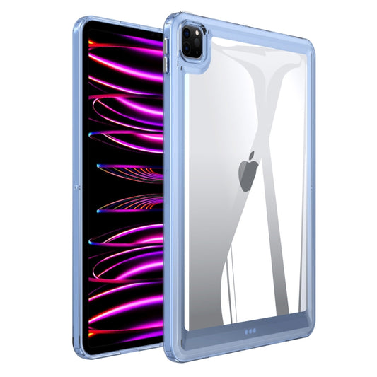 For iPad Pro 12.9 2022 / 2021 / 2020 Transparent Acrylic Tablet Case(Blue) - iPad Pro 12.9 (2022/2021) Cases by buy2fix | Online Shopping UK | buy2fix