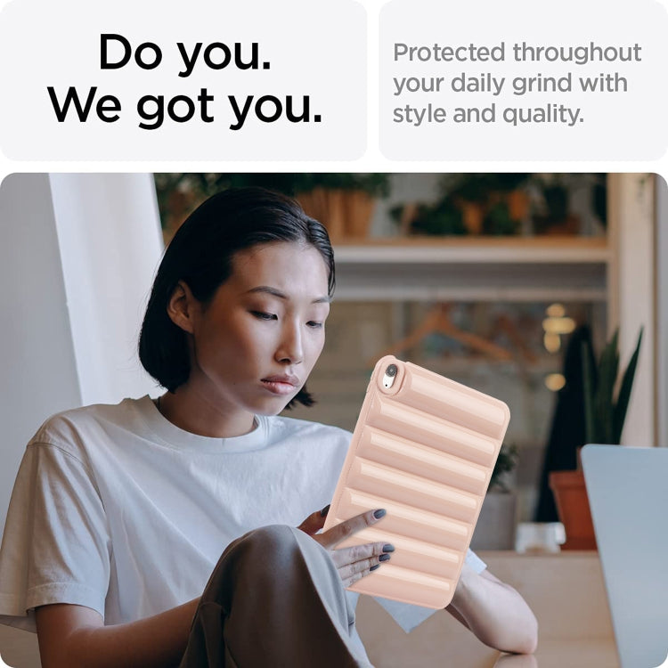 For iPad Air 11 2025 / 2024 Eiderdown Cushion Shockproof Tablet Case(Pink) by buy2fix