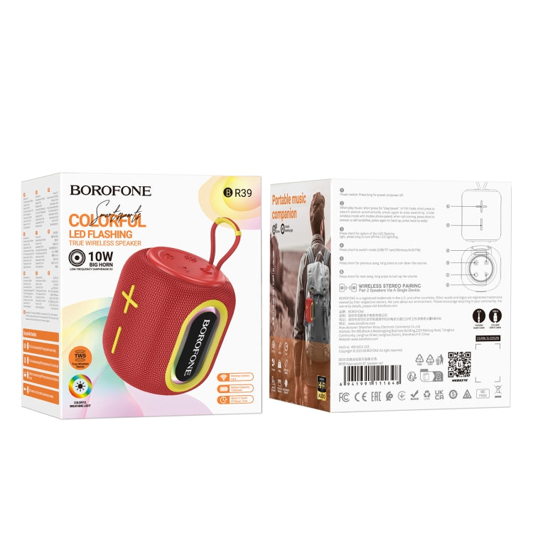 Borofone BR39 Portable Kaya Sports BT Speaker(Red) - Desktop Speaker by Borofone | Online Shopping UK | buy2fix