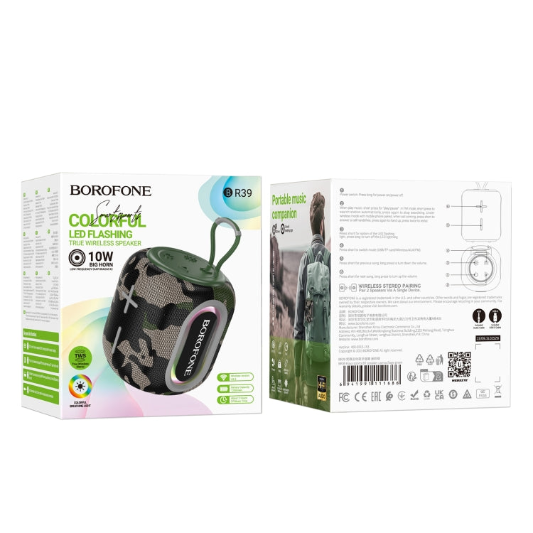 Borofone BR39 Portable Kaya Sports BT Speaker(Camouflage Green) - Desktop Speaker by Borofone | Online Shopping UK | buy2fix