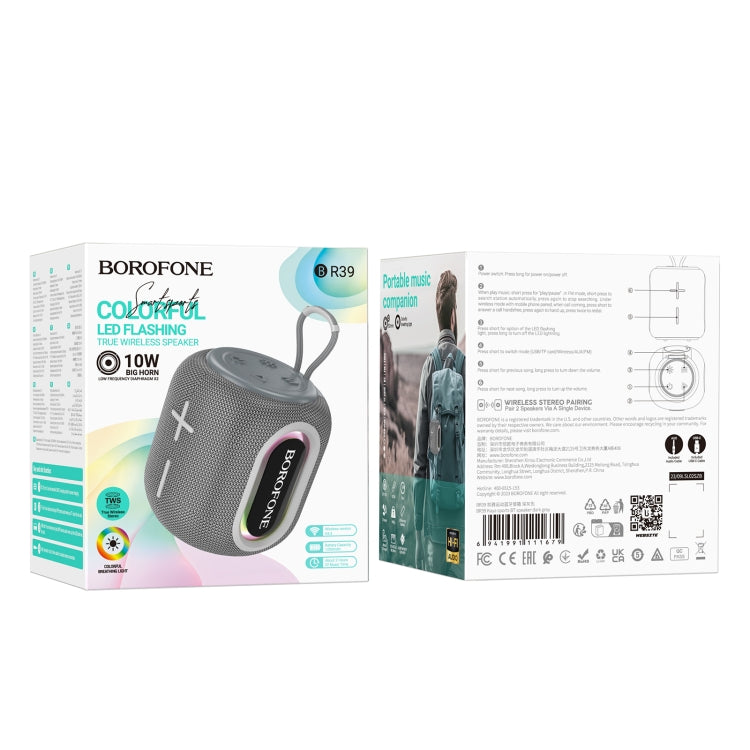 Borofone BR39 Portable Kaya Sports BT Speaker(Grey) - Desktop Speaker by Borofone | Online Shopping UK | buy2fix