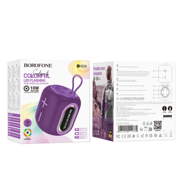 Borofone BR39 Portable Kaya Sports BT Speaker(Purple) - Desktop Speaker by Borofone | Online Shopping UK | buy2fix