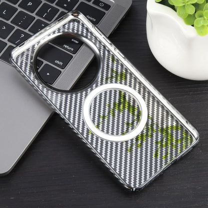 For Huawei Mate 60 Pro /60 Pro+ 6D Plated Carbon Fiber Clear Magsafe PC Phone Case(Starry Black) by buy2fix