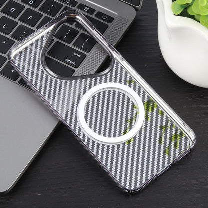 For Huawei Pura 70 Pro /70 Pro+ 6D Plated Carbon Fiber Clear Magsafe PC Phone Case(Aurora Purple) by buy2fix