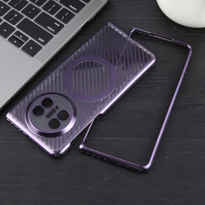 For Huawei Mate X5 6D Plated Carbon Fiber Clear Magsafe PC Phone Case(Aurora Purple) - Huawei Cases by buy2fix | Online Shopping UK | buy2fix