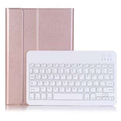 For iPad Pro 11 2024 A13B Lambskin Texture Bluetooth Touch Keyboard Leather Tablet Case with Pen Slot(Rose Gold) by buy2fix