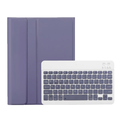 For iPad Pro 11 2024 A13B Lambskin Texture Bluetooth Touch Keyboard Leather Tablet Case with Pen Slot(Purple) - For iPad Pro by buy2fix | Online Shopping UK | buy2fix