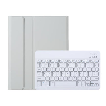 For iPad Pro 11 2024 A13B Lambskin Texture Bluetooth Touch Keyboard Leather Tablet Case with Pen Slot(Grey) - For iPad Pro by buy2fix | Online Shopping UK | buy2fix