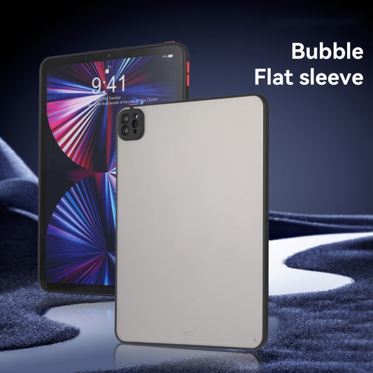 For iPad Air 13 2025 / 2024 Skin Feel 2 in 1 PC Hybrid TPU Tablet Case(Black) by buy2fix