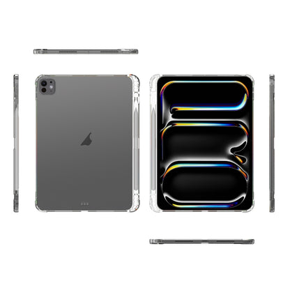 For iPad Pro 13 2024 Highly Transparent TPU Full Thicken Corners Shockproof Protective Case with Pen Slot(Transparent) - iPad Pro 13 2024 Cases by buy2fix | Online Shopping UK | buy2fix