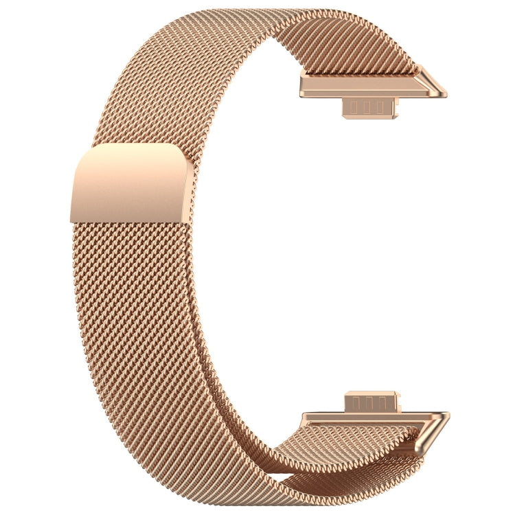 For Huawei Watch Fit3 Milanese Metal Watch Band(Rose Gold) by buy2fix