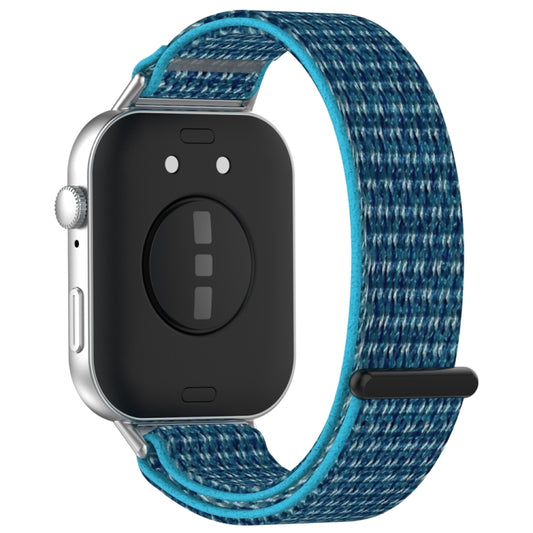 For Huawei Watch Fit3 Nylon Loop Hook and Loop Fastener Watch Band(Ocean Blue) by buy2fix