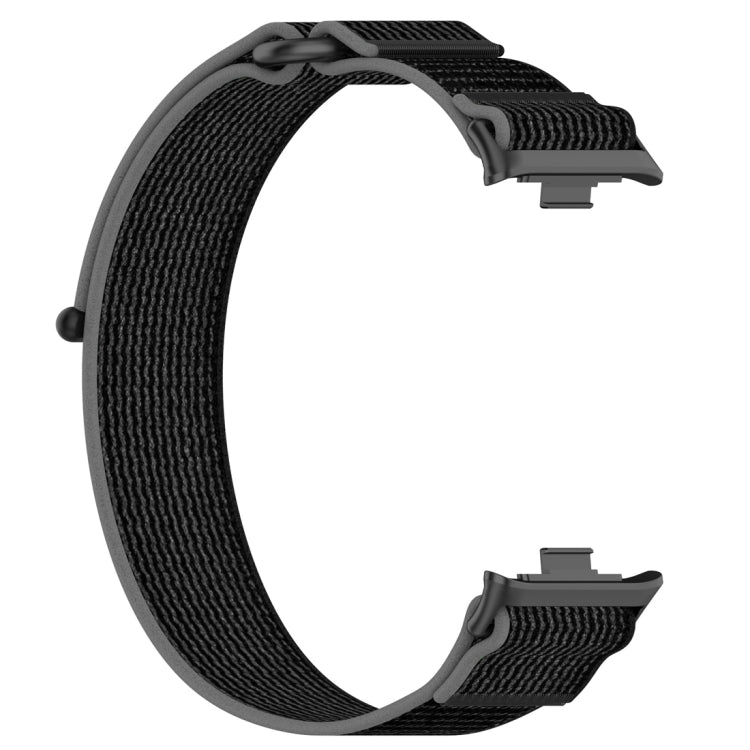 For Xiaomi Band 8 Pro / Redmi Watch 4 Loop Nylon Watch Band(Black Grey) - Watch Bands by buy2fix | Online Shopping UK | buy2fix