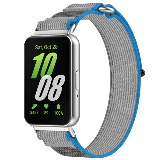 For Samsung Galaxy Fit 3 Loop Nylon Watch Band(Blue Grey) - Watch Bands by buy2fix | Online Shopping UK | buy2fix