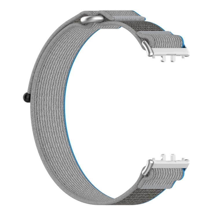 For Samsung Galaxy Fit 3 Loop Nylon Watch Band(Blue Grey) - Watch Bands by buy2fix | Online Shopping UK | buy2fix