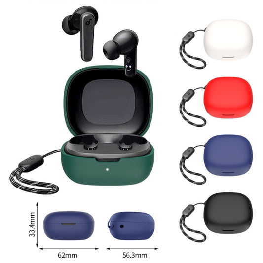 For Anker Soundcore R50i / P20i Bluetooth Earphone Silicone Protective Case(Black) by buy2fix