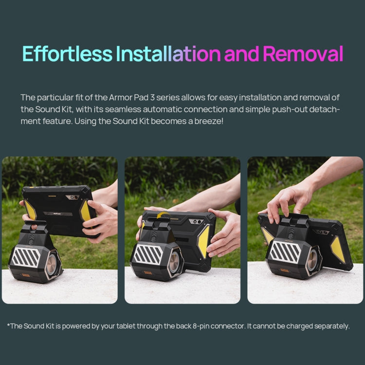 Ulefone PAD 3 PRO Portable Holder Wireless BT Speaker(Black) by Ulefone