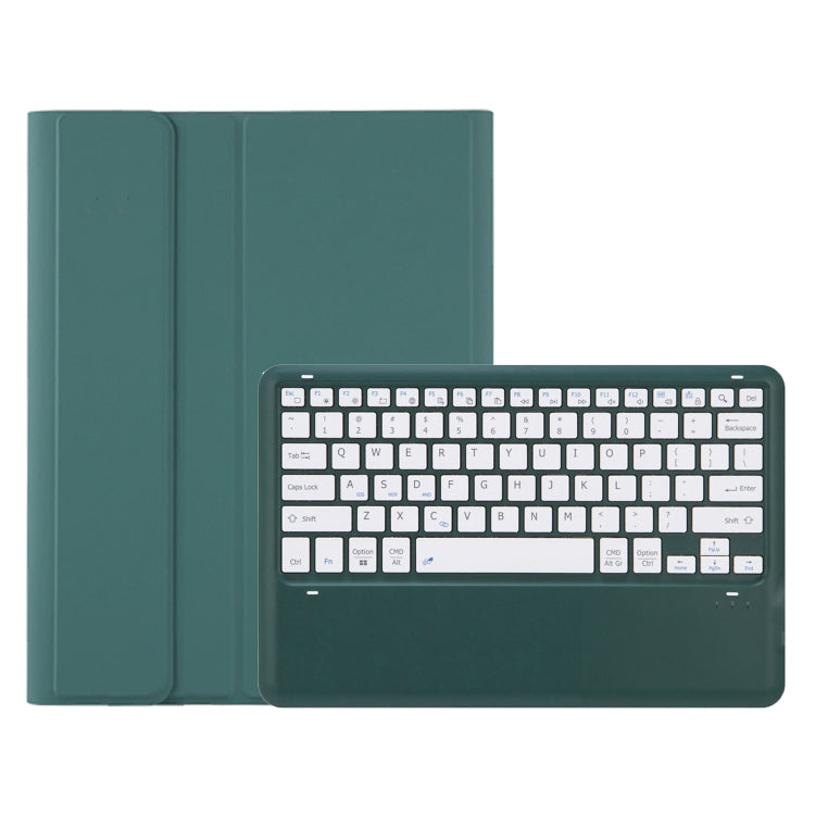 For iPad Pro 13 2024 A13B Detachable Ultra-Thin Bluetooth Keyboard Leather Tablet Case with Pen Slot(Dark Green) - For iPad Pro by buy2fix | Online Shopping UK | buy2fix