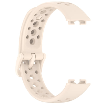 For Huawei Band 9 / 9 NFC / 8 / 8 NFC Round Hole Nail Button Silicone Watch Band(Starlight) - Watch Bands by buy2fix | Online Shopping UK | buy2fix