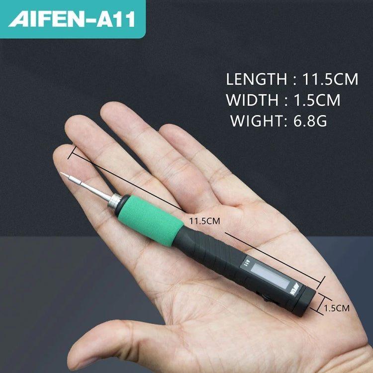 Aifen A11 Portable USB Charging Soldering Station with C210 Handle, UK Plug - Soldering Iron Set by buy2fix | Online Shopping UK | buy2fix