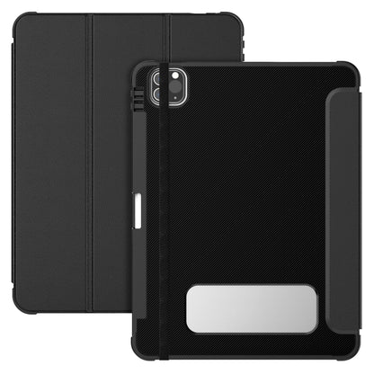 For iPad Pro 11 2022 / Air 10.9 2022 Carbon Fiber Leather Smart Tablet Case(Black) - iPad Pro 11 (2022/2021) Cases by buy2fix | Online Shopping UK | buy2fix