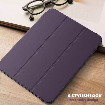 For iPad 2025 / 2022 Carbon Fiber Leather Smart Tablet Case(Purple) - iPad 2025 / 2022 Cases by buy2fix | Online Shopping UK | buy2fix