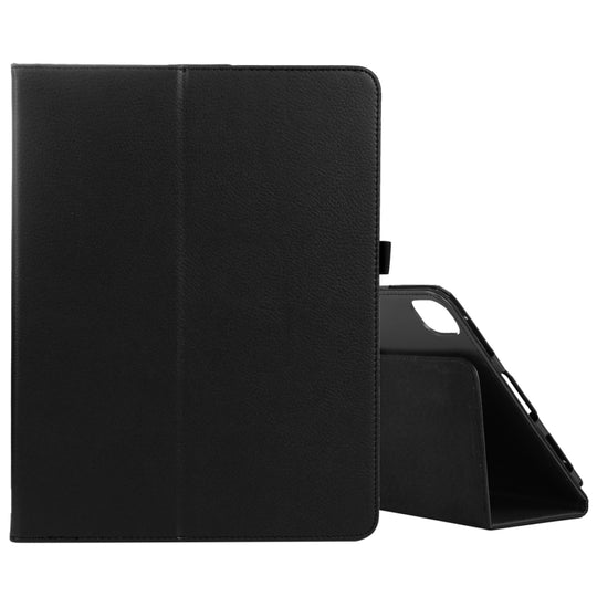 For iPad Air 11 2026 / 2025 / 2024 Litchi Texture Solid Color Leather Tablet Case(Black)