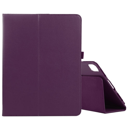 For iPad Pro 11 2024 Litchi Texture Solid Color Leather Tablet Case(Purple) - iPad Pro 11 2024 Cases by buy2fix | Online Shopping UK | buy2fix