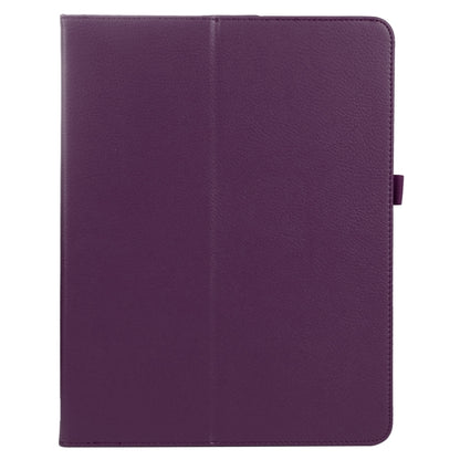 For iPad Pro 11 2024 Litchi Texture Solid Color Leather Tablet Case(Purple) - iPad Pro 11 2024 Cases by buy2fix | Online Shopping UK | buy2fix