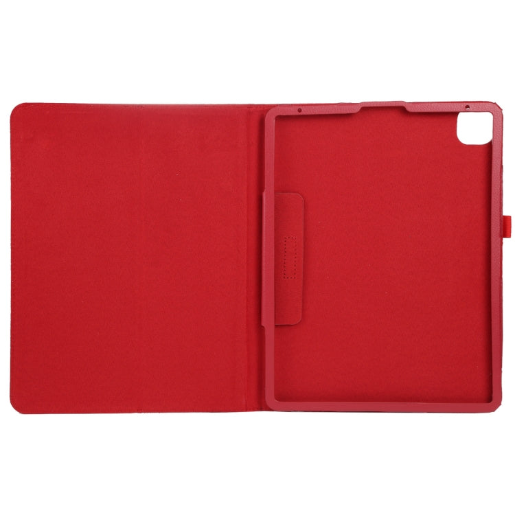 For iPad Pro 11 2024 Litchi Texture Solid Color Leather Tablet Case(Red) - iPad Pro 11 2024 Cases by buy2fix | Online Shopping UK | buy2fix