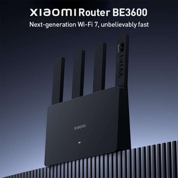 Xiaomi Router BE3600 WiFi7 2.5G Port Dual Band, US Plug(Black) - Wireless Routers by Xiaomi | Online Shopping UK | buy2fix
