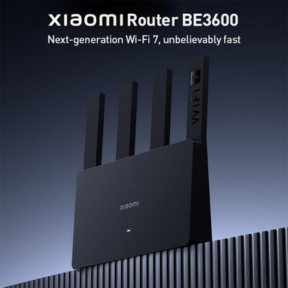 Xiaomi Router BE3600 WiFi7 2.5G Port Dual Band, US Plug(Black) - Wireless Routers by Xiaomi | Online Shopping UK | buy2fix
