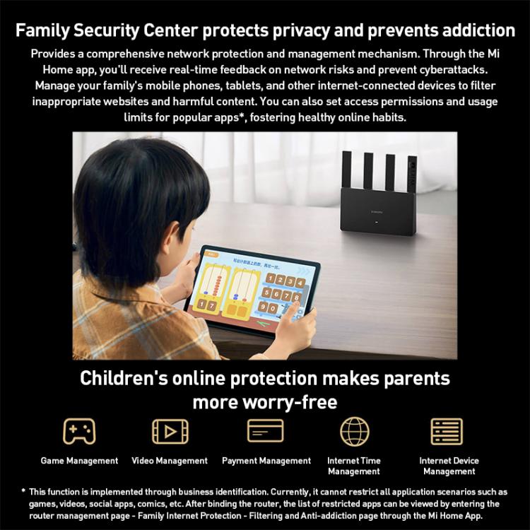 Xiaomi Router BE3600 WiFi7 2.5G Port Dual Band, US Plug(Black) - Wireless Routers by Xiaomi | Online Shopping UK | buy2fix
