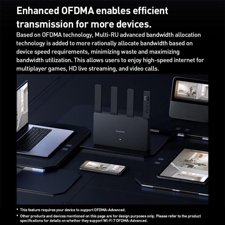 Xiaomi Router BE3600 WiFi7 2.5G Port Dual Band, US Plug(Black) - Wireless Routers by Xiaomi | Online Shopping UK | buy2fix