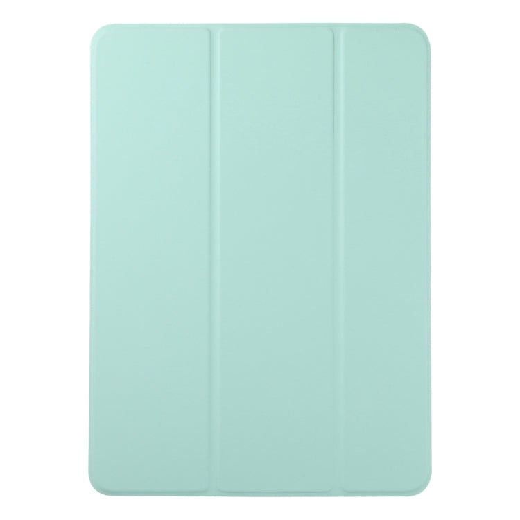 For iPad Pro 13 2024 Double-sided Clip Non-buckle Magnetic PU Smart Tablet Case(Light Green) - iPad Air 13 2024 Cases by buy2fix | Online Shopping UK | buy2fix