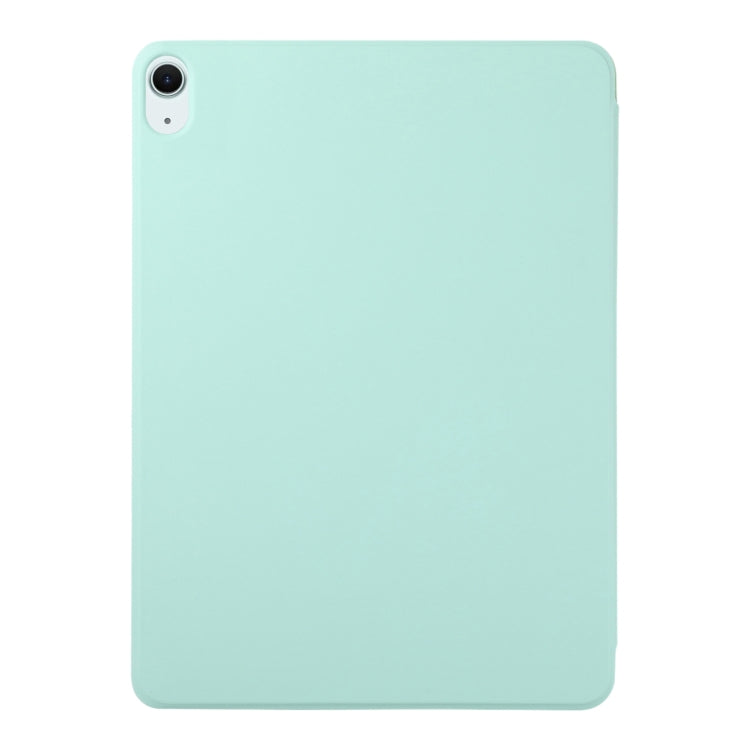 For iPad Air 11 2024 Double-sided Clip Non-buckle Magnetic PU Smart Tablet Case(Light Green) - iPad Air 11 2024 Cases by buy2fix | Online Shopping UK | buy2fix