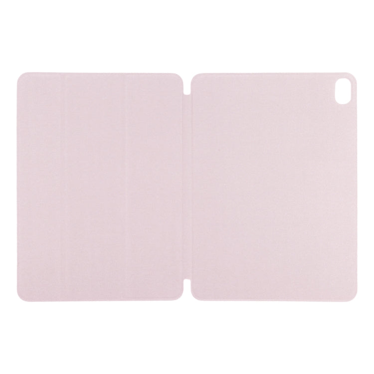 For iPad Air 11 2024 Double-sided Clip Non-buckle Magnetic PU Smart Tablet Case(Pink) - iPad Air 11 2024 Cases by buy2fix | Online Shopping UK | buy2fix