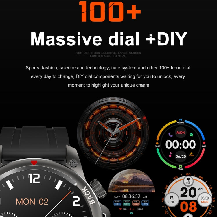 DK68 1.53 inch IP67 BT 5.0 Fitness Sport Smart Watch, Support LED Flashlight / Bluetooth Call / Sleep / Blood Oxygen / Heart Rate / Blood Pressure Health Monitor(Brown) - Smart Watches by buy2fix | Online Shopping UK | buy2fix