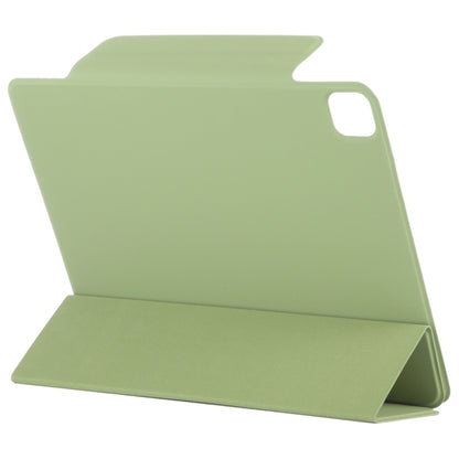 For iPad Pro 13 2024 Double-sided Clip Fixed Buckle Magnetic PU Leather Smart Tablet Case(Grass Green) - iPad Pro 13 2024 Cases by buy2fix | Online Shopping UK | buy2fix