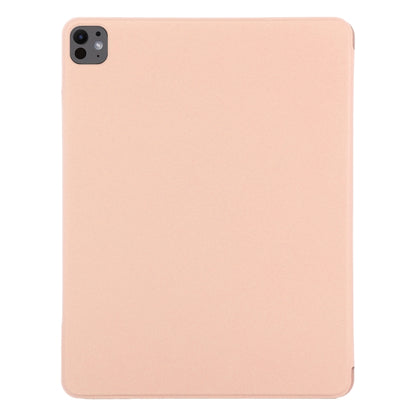 For iPad Pro 13 2025 / 2024 Double-sided Clip Fixed Buckle Magnetic PU Leather Smart Tablet Case(Gold) by buy2fix