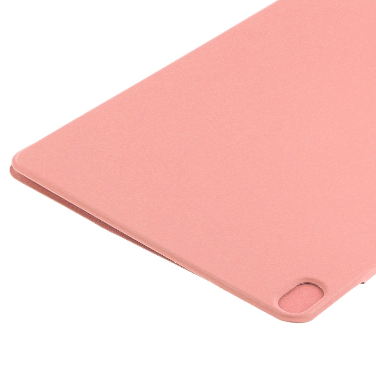 For iPad Air 11 2024 Double-sided Clip Fixed Buckle Magnetic PU Leather Smart Tablet Case(Pink) - iPad Air 11 2024 Cases by buy2fix | Online Shopping UK | buy2fix