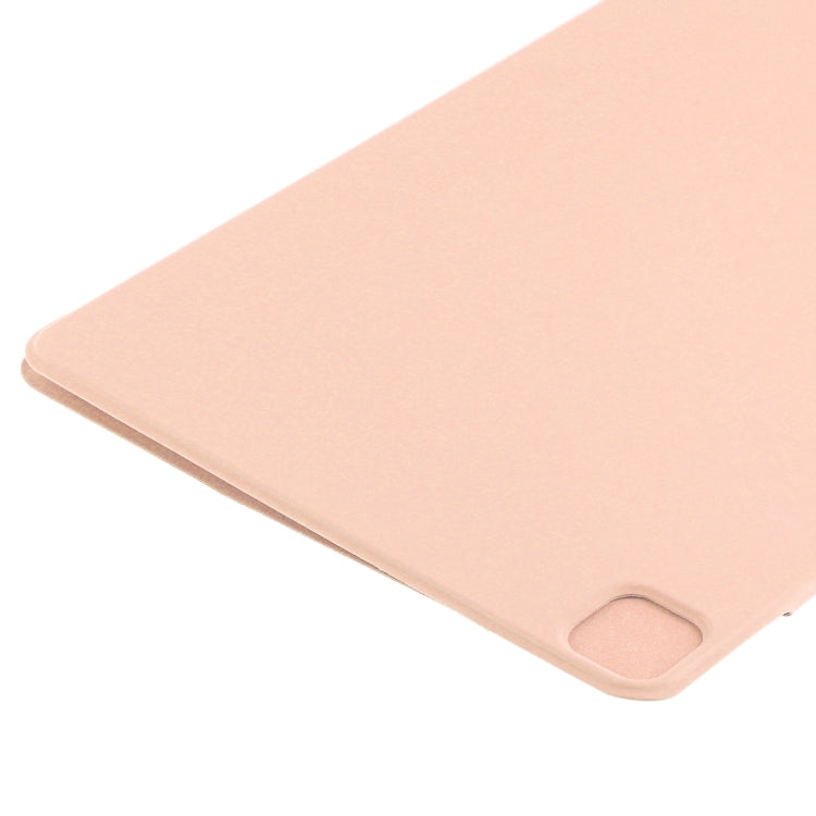 For iPad Pro 11 2024 Double-sided Clip Fixed Buckle Magnetic PU Leather Smart Tablet Case(Gold) - iPad Pro 11 2024 Cases by buy2fix | Online Shopping UK | buy2fix