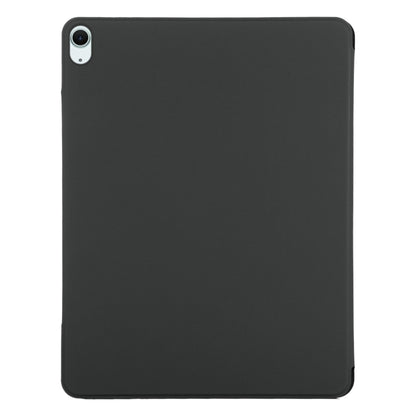 For iPad Air 13 2024 Double-sided Clip Fixed Buckle Magnetic PU Leather Smart Tablet Case(Black) - iPad Air 13 2024 Cases by buy2fix | Online Shopping UK | buy2fix