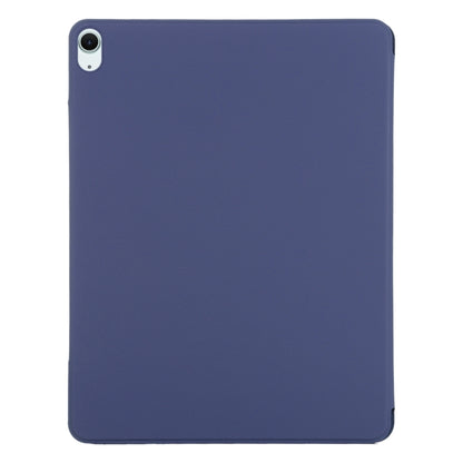 For iPad Air 13 2024 Double-sided Clip Fixed Buckle Magnetic PU Leather Smart Tablet Case(Dark Blue) - iPad Air 13 2024 Cases by buy2fix | Online Shopping UK | buy2fix