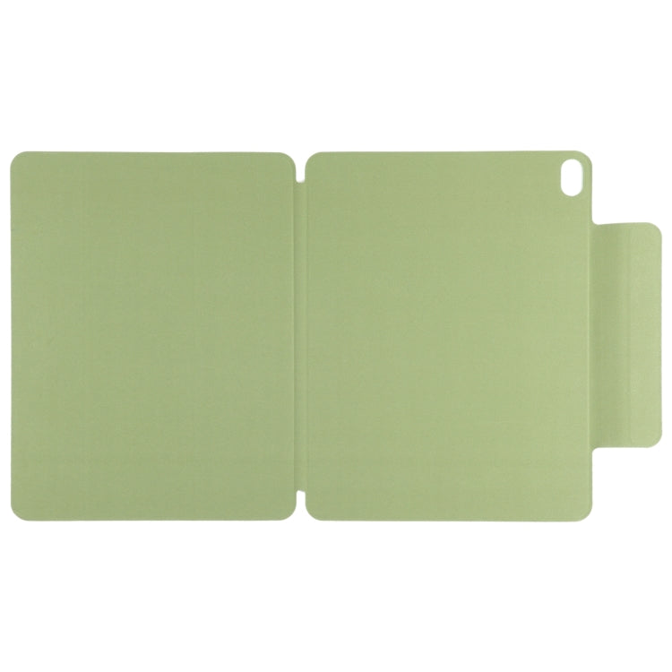 For iPad Air 13 2025 / 2024 Double-sided Clip Fixed Buckle Magnetic PU Leather Smart Tablet Case(Grass Green) by buy2fix