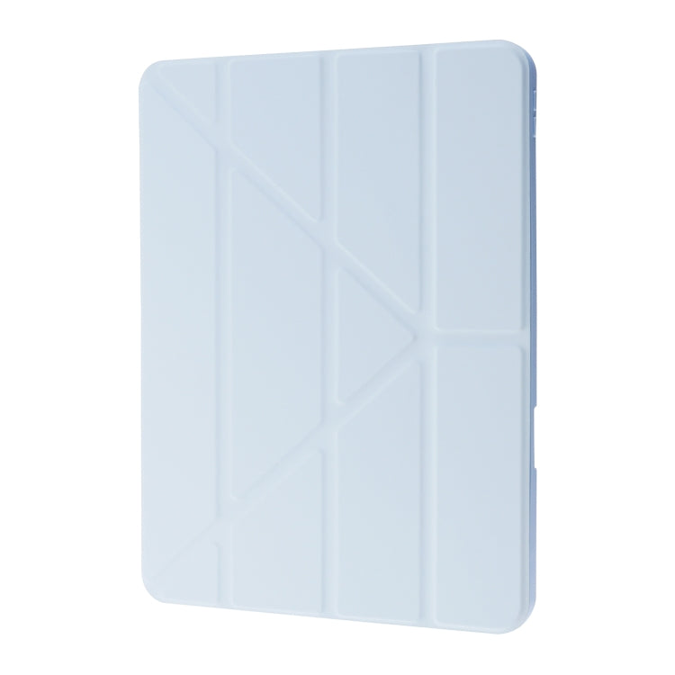 For iPad Air 11 2024 Deformation Transparent Acrylic Leather Tablet Case(Light Blue) - iPad Air 11 2024 Cases by buy2fix | Online Shopping UK | buy2fix