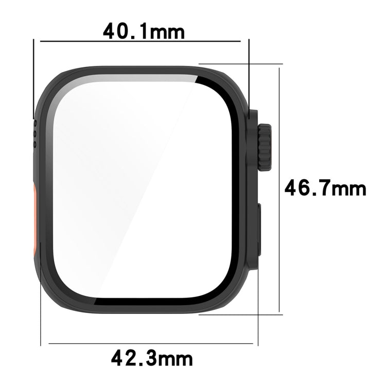 For Huawei Watch Fit3 PC + Tempered Glass Film Full Coverage Watch Protective Case(Black) - Watch Cases by buy2fix | Online Shopping UK | buy2fix