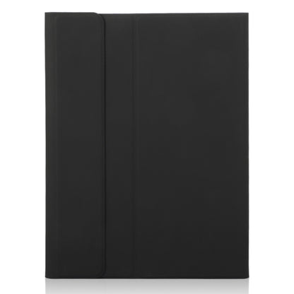For iPad Pro 11 2024 A13B-A Lambskin Texture Bluetooth Touch Square Keyboard Leather Tablet Case with Pen Slot(Black) by buy2fix