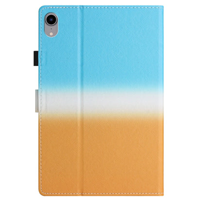 For iPad Pro 11 2024 Stitching Gradient Smart Leather Tablet Case(Blue Orange) - iPad Pro 11 2024 Cases by buy2fix | Online Shopping UK | buy2fix